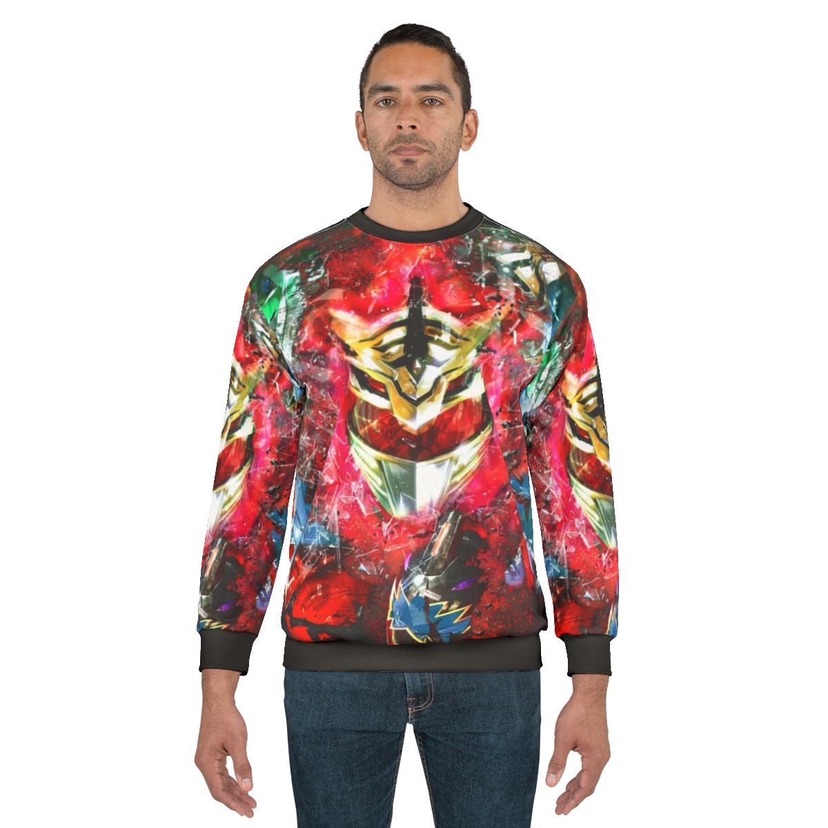 Lord Drakkon Power Rangers Sweatshirt with 90s Kids Shows, Turbo Zeo Ranger, and Dinosaur Themed Design