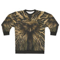 Lord of the Greenwood nature themed sweatshirt with leaf pattern design
