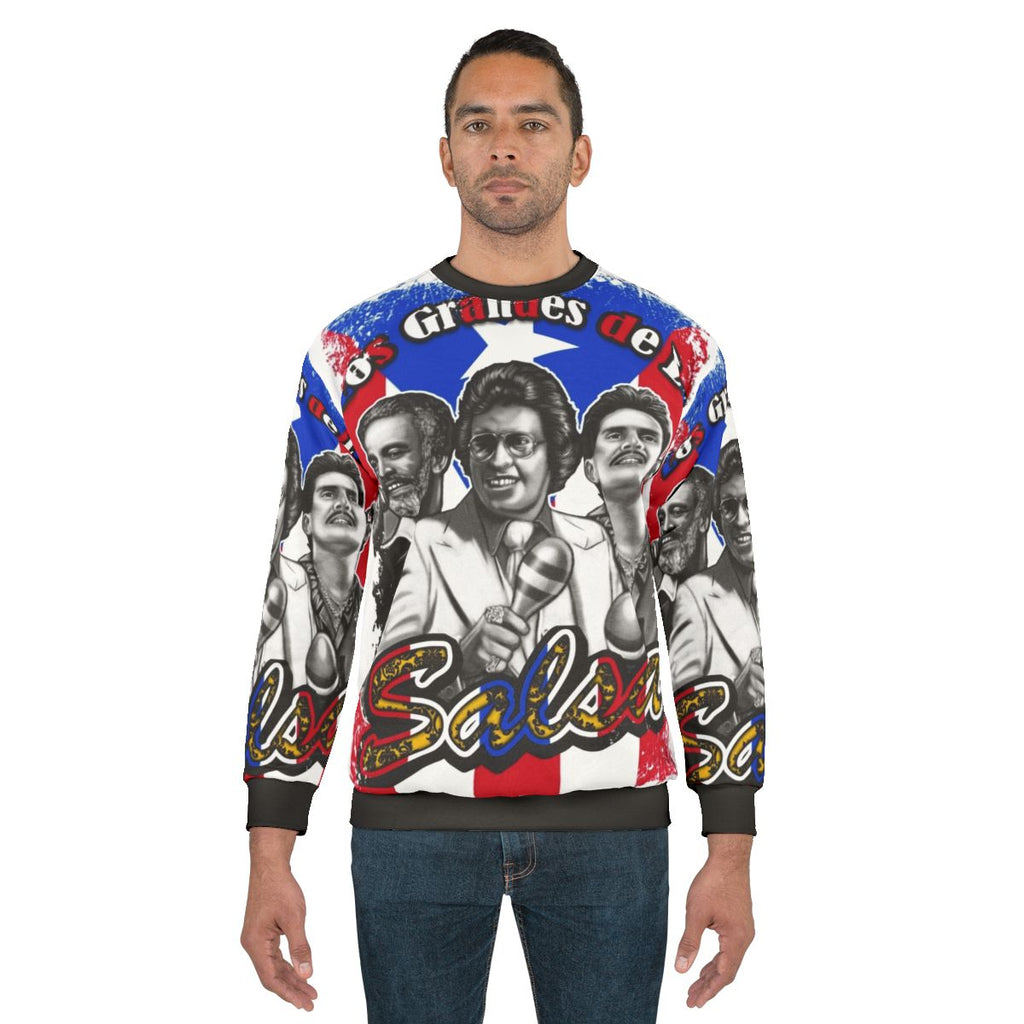 Sweatshirt featuring legendary Cuban salsa singers