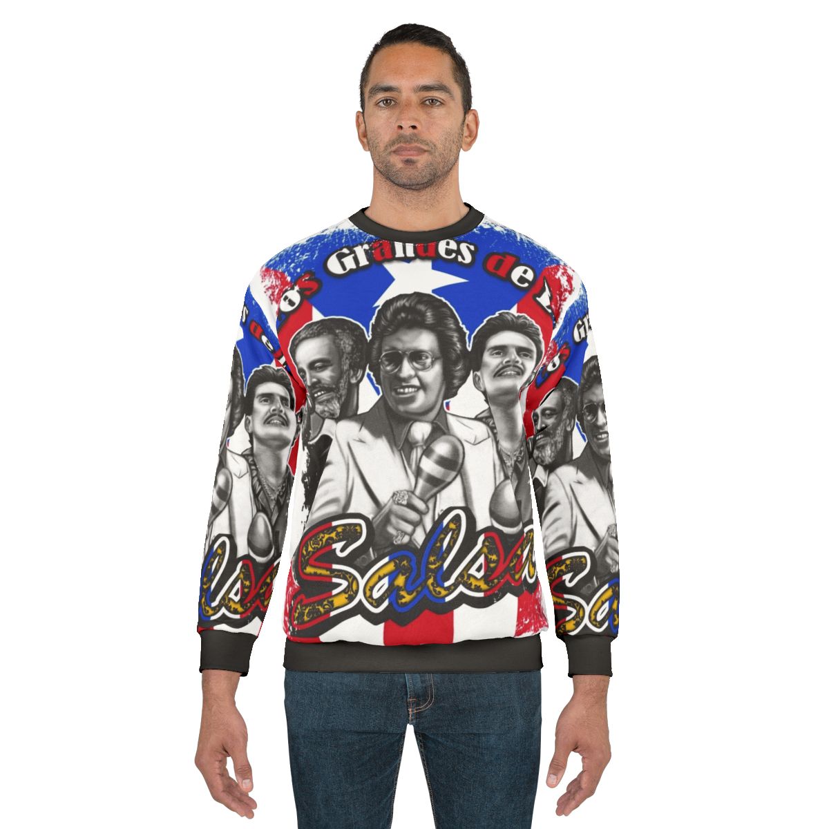 Sweatshirt featuring legendary Cuban salsa singers