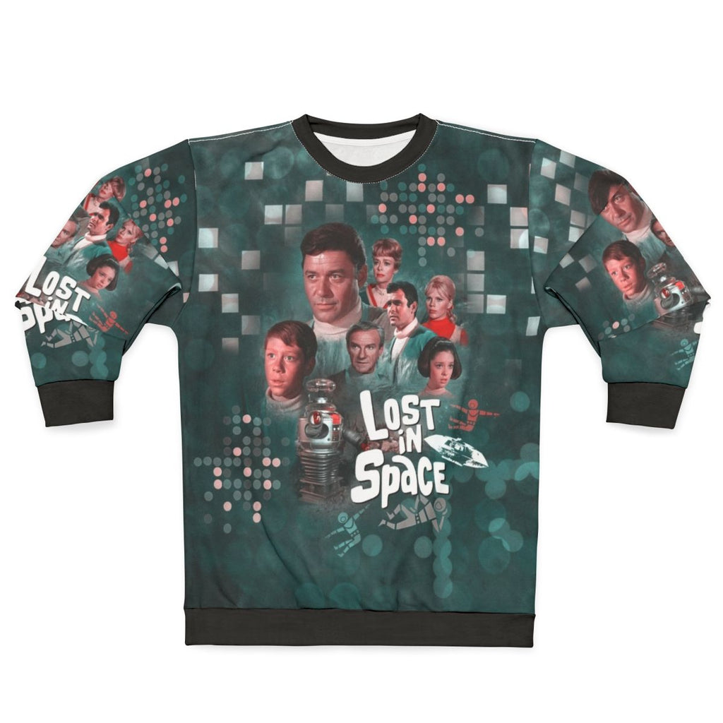 "Lost in Space" sci-fi themed sweatshirt