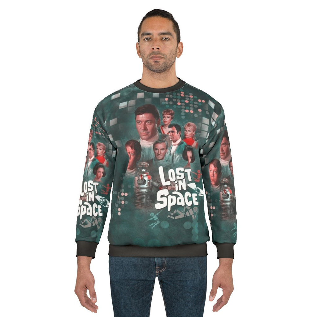 "Lost in Space" sci-fi themed sweatshirt