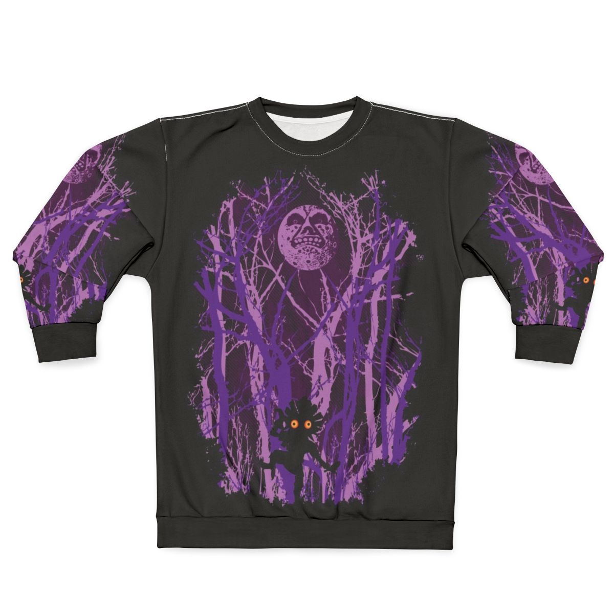 "Lost in the Woods" sweatshirt featuring nature and fantasy-inspired design