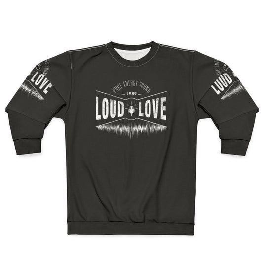 Vintage-style Loud Love grunge sweatshirt with Soundgarden and Chris Cornell influences