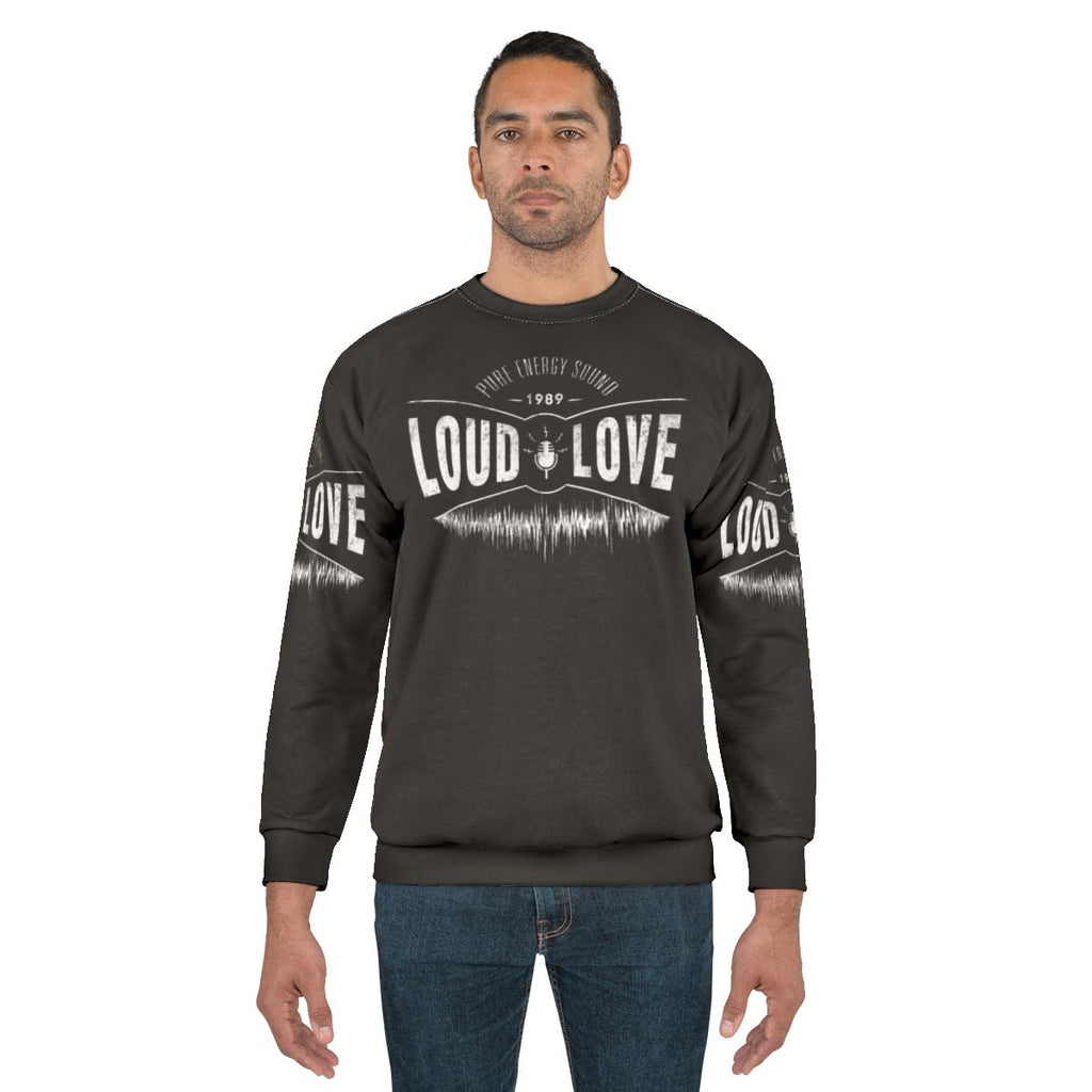 Vintage-style Loud Love grunge sweatshirt with Soundgarden and Chris Cornell influences