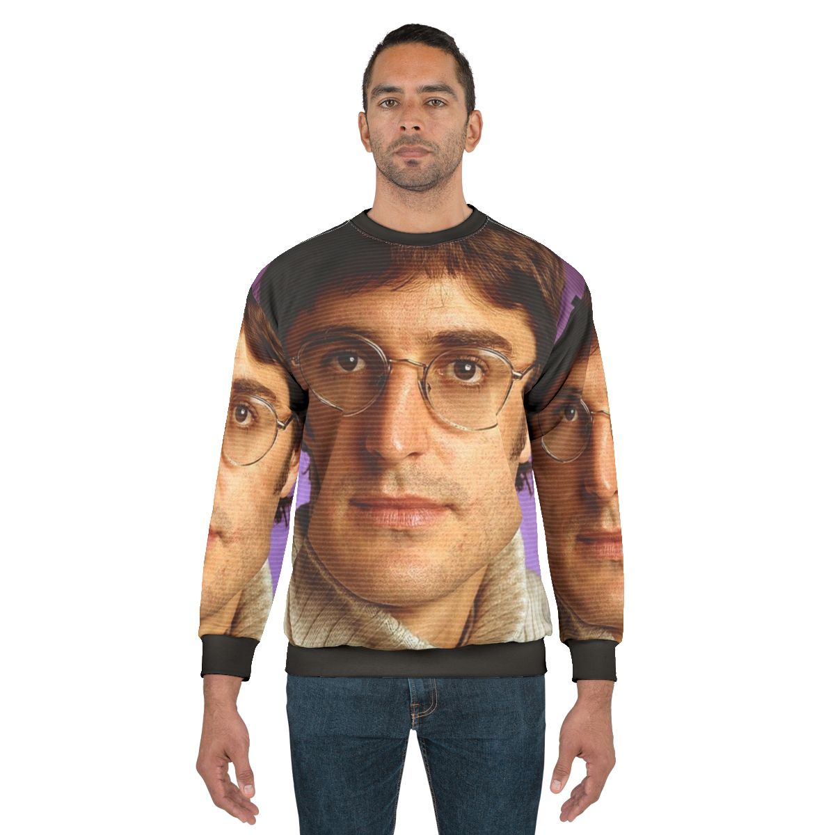 Louis Theroux Retro BBC Documentary All Over Print Sweatshirt