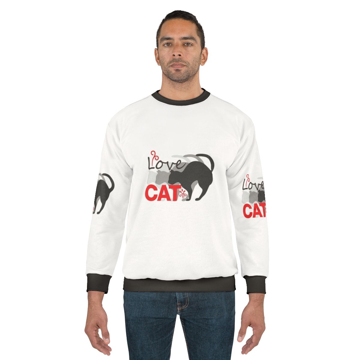Love Cat 2 Sweatshirt for Cat Lovers