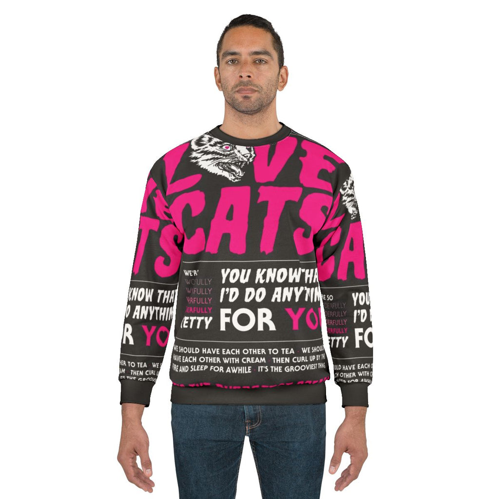 Love Cats Gothic Punk Rock Sweatshirt