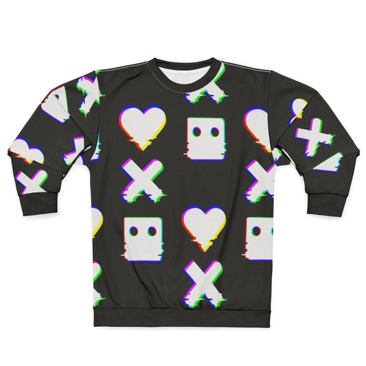 Love Death Robots Glitch Effect Cyberpunk Sweatshirt