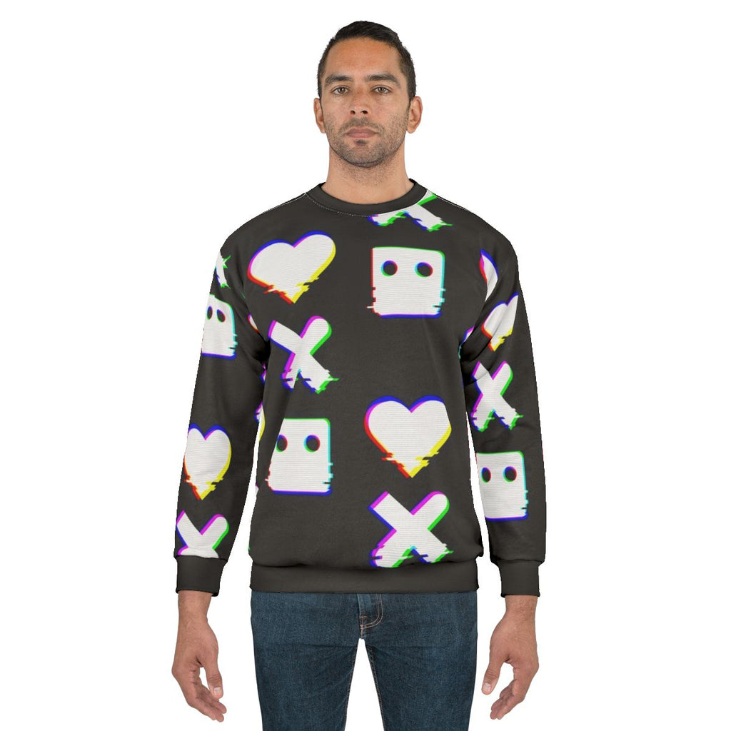 Love Death Robots Glitch Effect Cyberpunk Sweatshirt