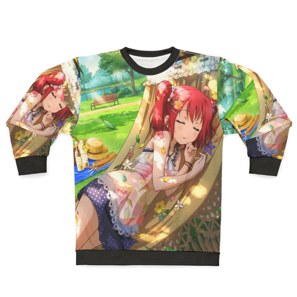 Aqours anime kawaii spring sweatshirt featuring Love Live Sunshine characters