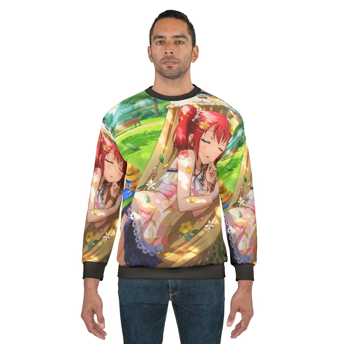 Aqours anime kawaii spring sweatshirt featuring Love Live Sunshine characters