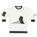 Lovecraftian evolution silhouette design on sweatshirt