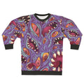 Lovecraftian horror sweatshirt with eldritch creature design