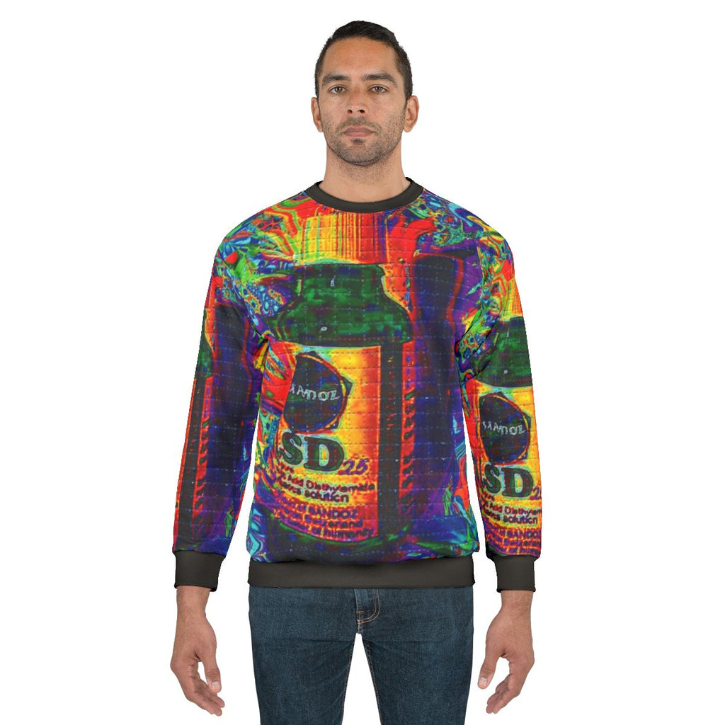 Psychedelic LSD 25 Sandoz Vial Blotter Art Sweatshirt