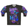 Lucario sweatshirt with furry, vaporwave, and cartoon design