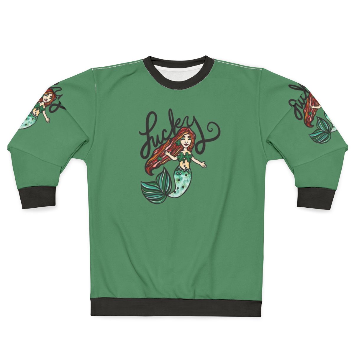 Lucky Mermaid Sweatshirt featuring a cute mermaid design