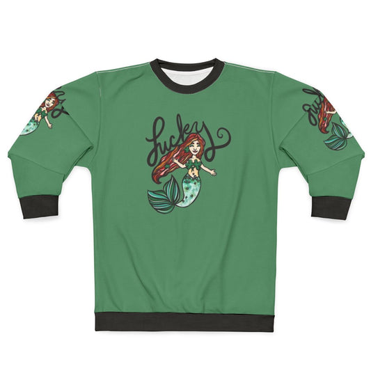 Lucky Mermaid Sweatshirt featuring a cute mermaid design