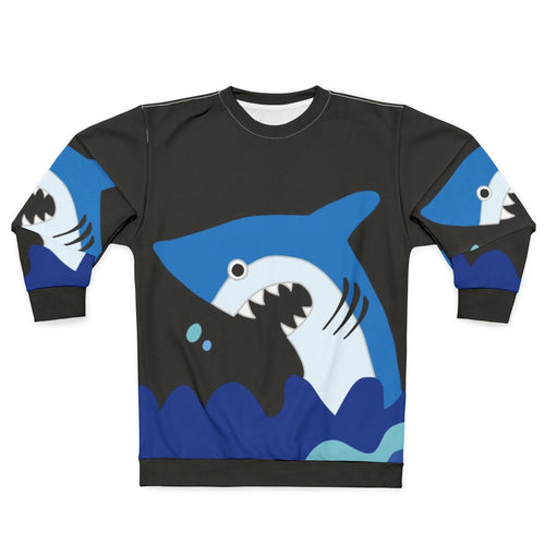 Luffy Shark Sweatshirt with Anime Inspired Graphic Design