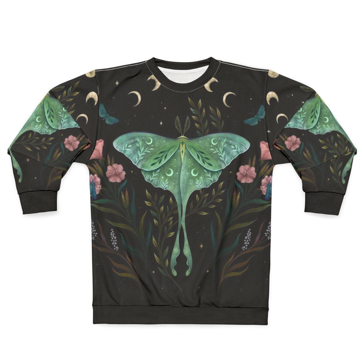 Botanical Luna and Forester Moth Sweatshirt