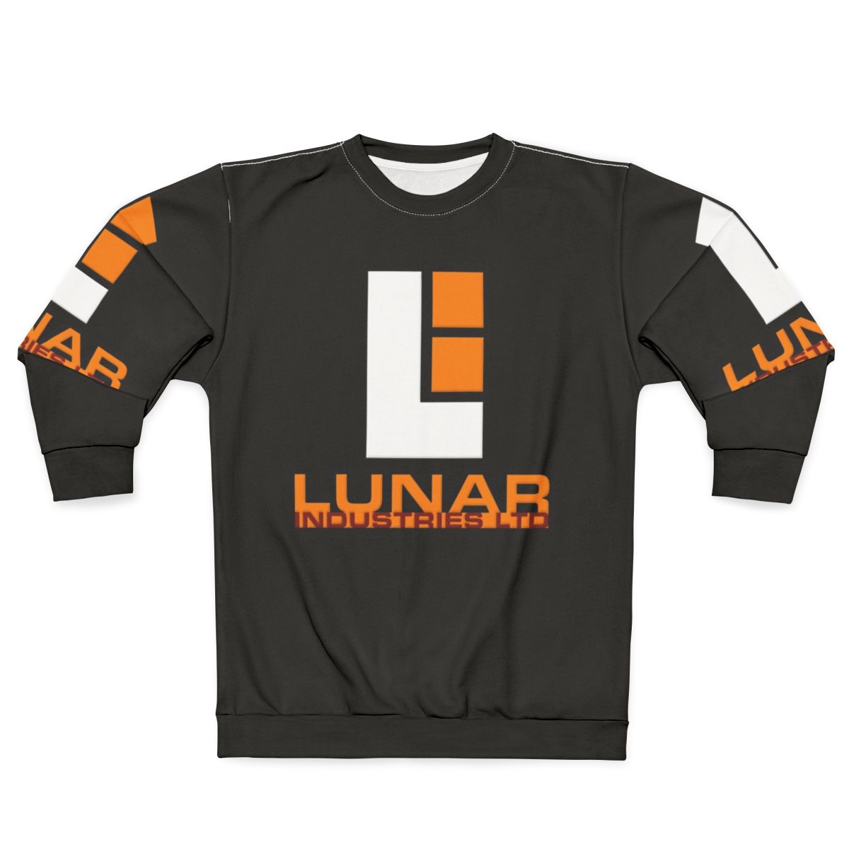 Lunar Industries Sweatshirt with Moon Landscape Print