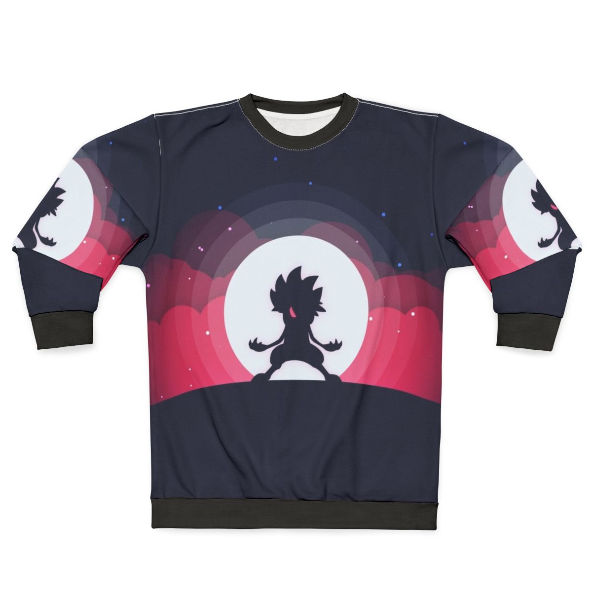 Lycanroc Pokemon Sweatshirt with Moon Design