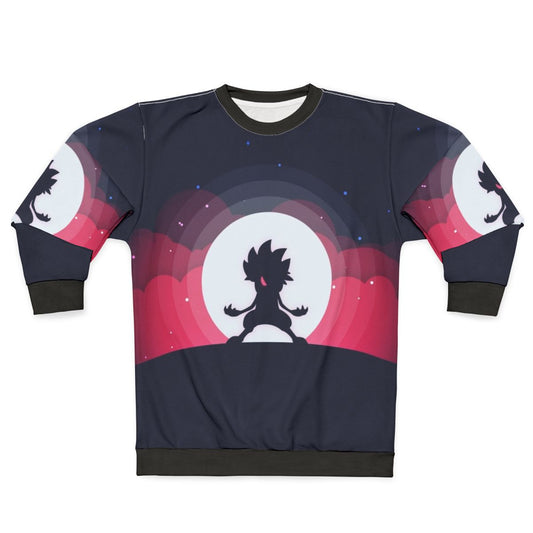 Lycanroc Pokemon Sweatshirt with Moon Design