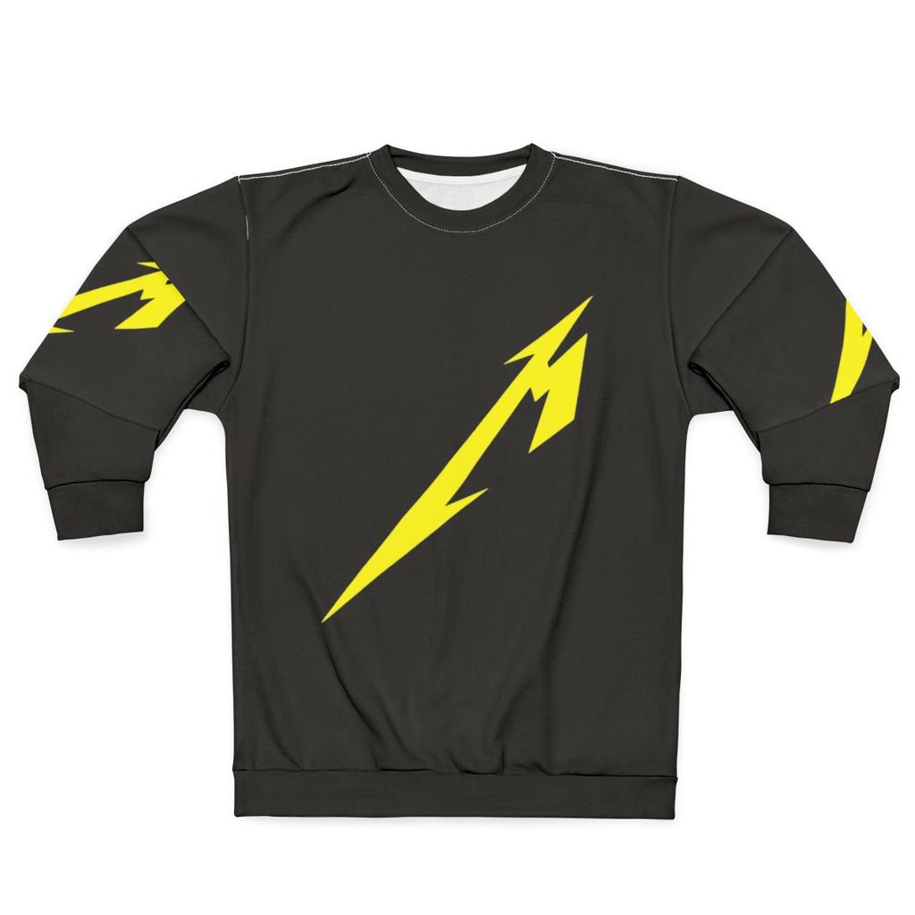 Metallic Metallica band graphic print sweatshirt