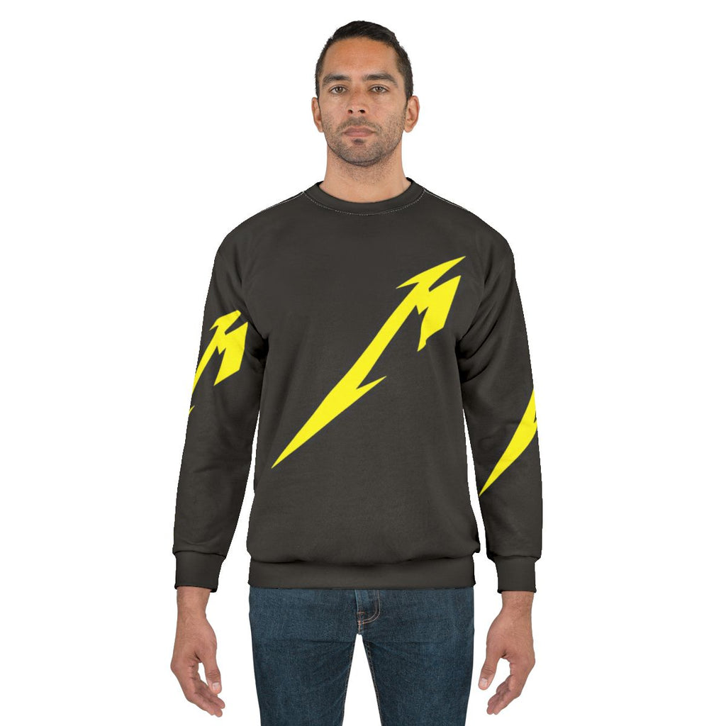Metallic Metallica band graphic print sweatshirt