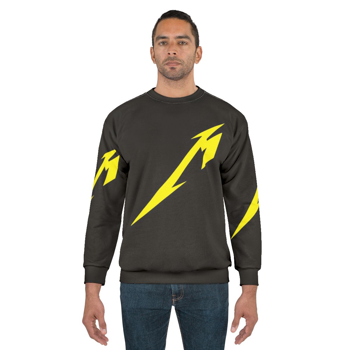 Metallic Metallica band graphic print sweatshirt