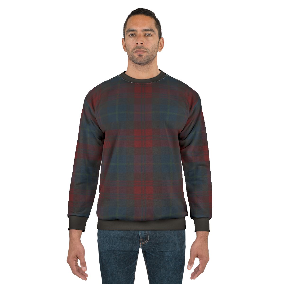 Maclachlan Scottish Tartan Sweatshirt with Clan Crest