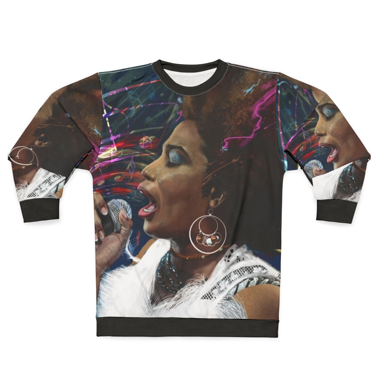 Macy Gray striped graphic sweatshirt