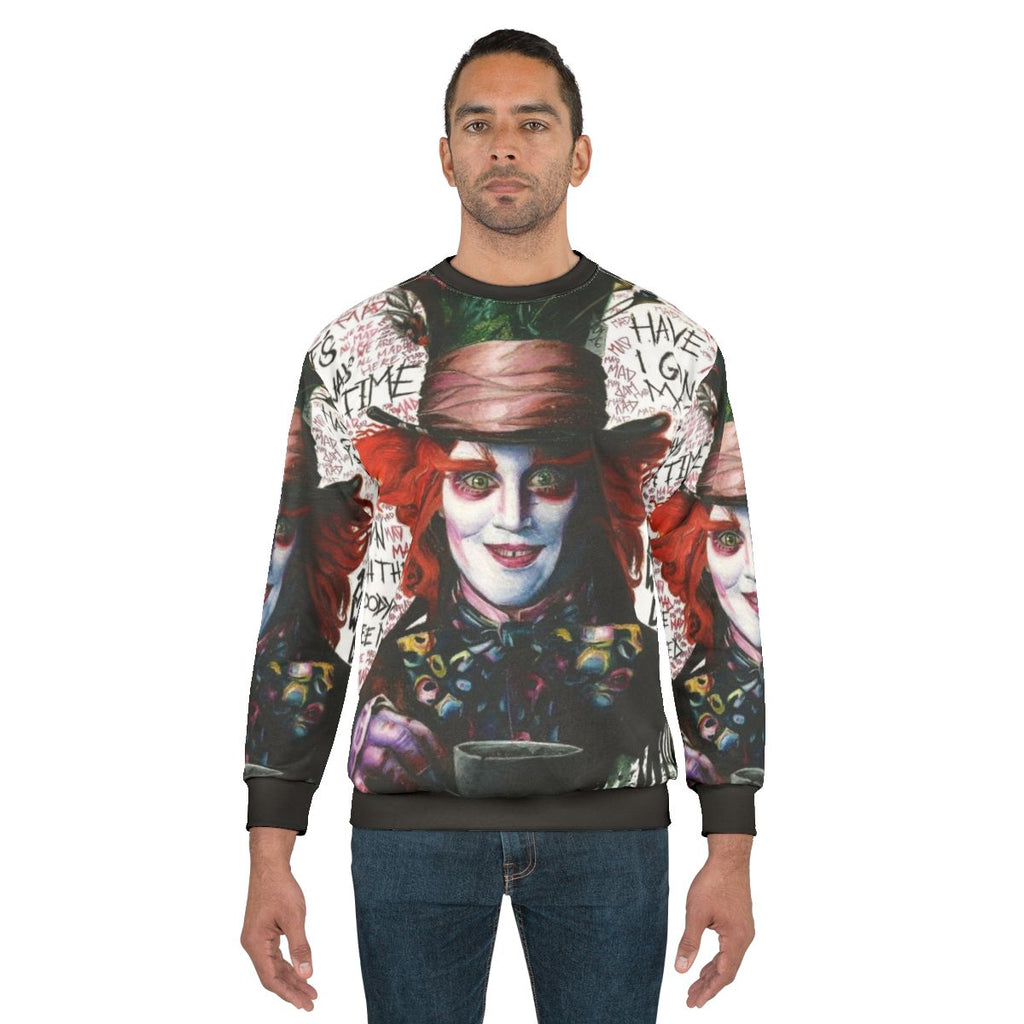 Mad Hatter movie character sweatshirt