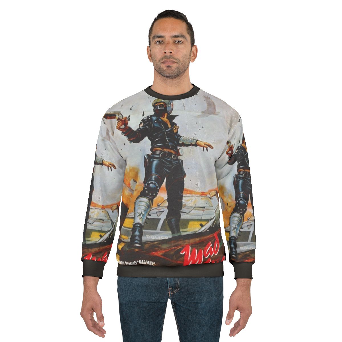 Mad Max Distressed Movie Poster Sweatshirt