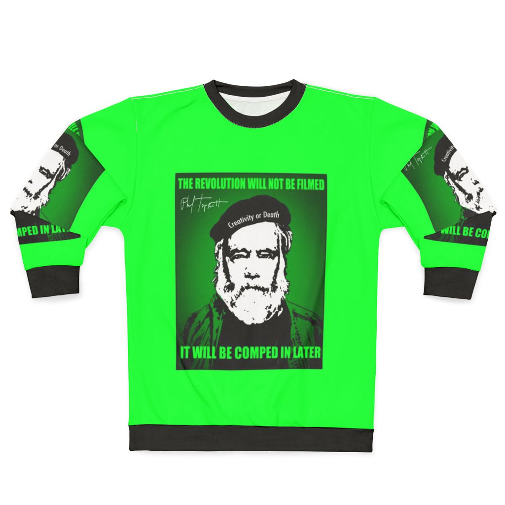 Madgod stop motion animation sweatshirt featuring dark, horror-inspired artwork