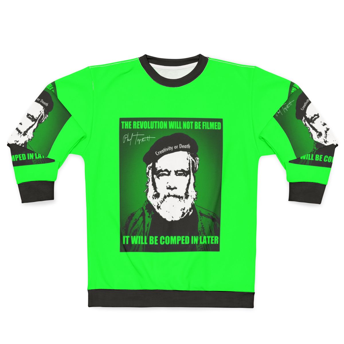 Madgod stop motion animation sweatshirt featuring dark, horror-inspired artwork