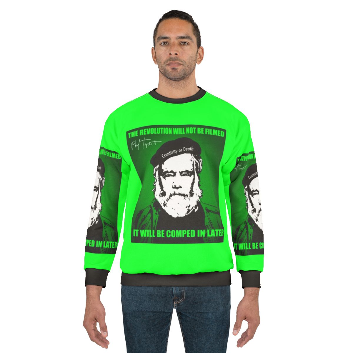 Madgod stop motion animation sweatshirt featuring dark, horror-inspired artwork