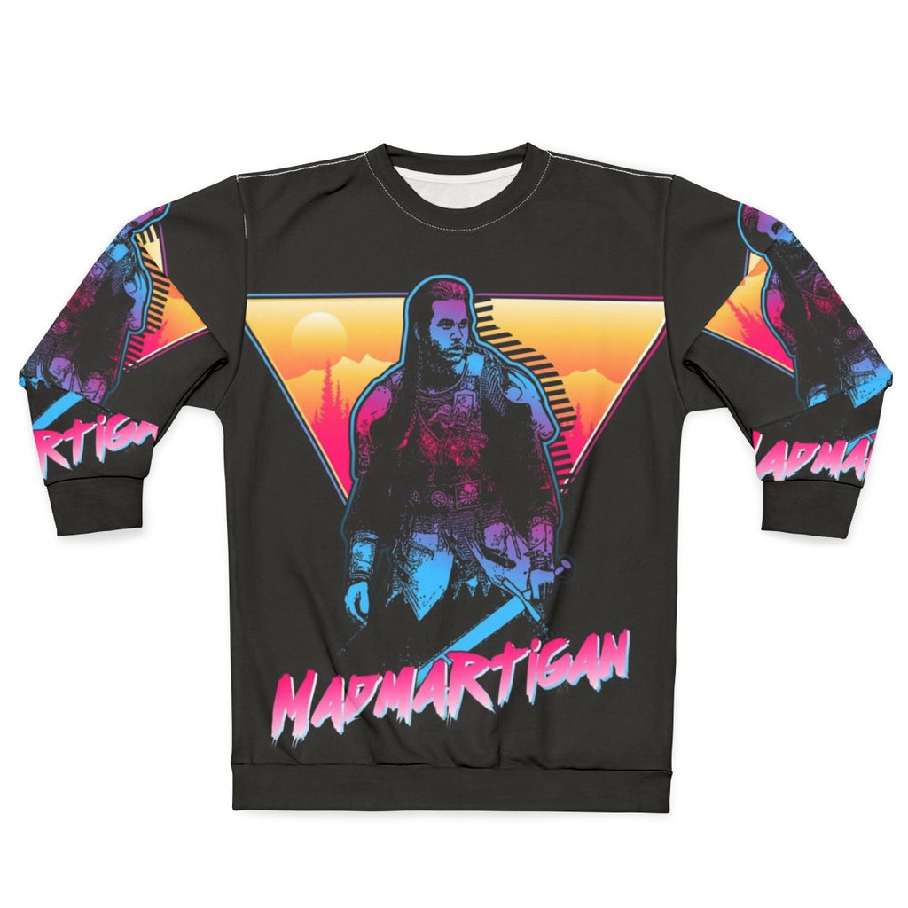 Madmartigan Outrun Style Sweatshirt - Willow Movie Fan Art