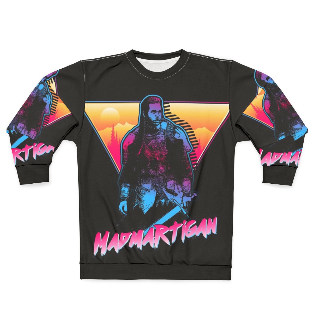 Madmartigan Outrun Style Sweatshirt - Willow Movie Fan Art