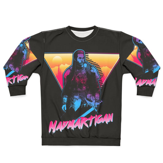 Madmartigan Outrun Style Sweatshirt - Willow Movie Fan Art