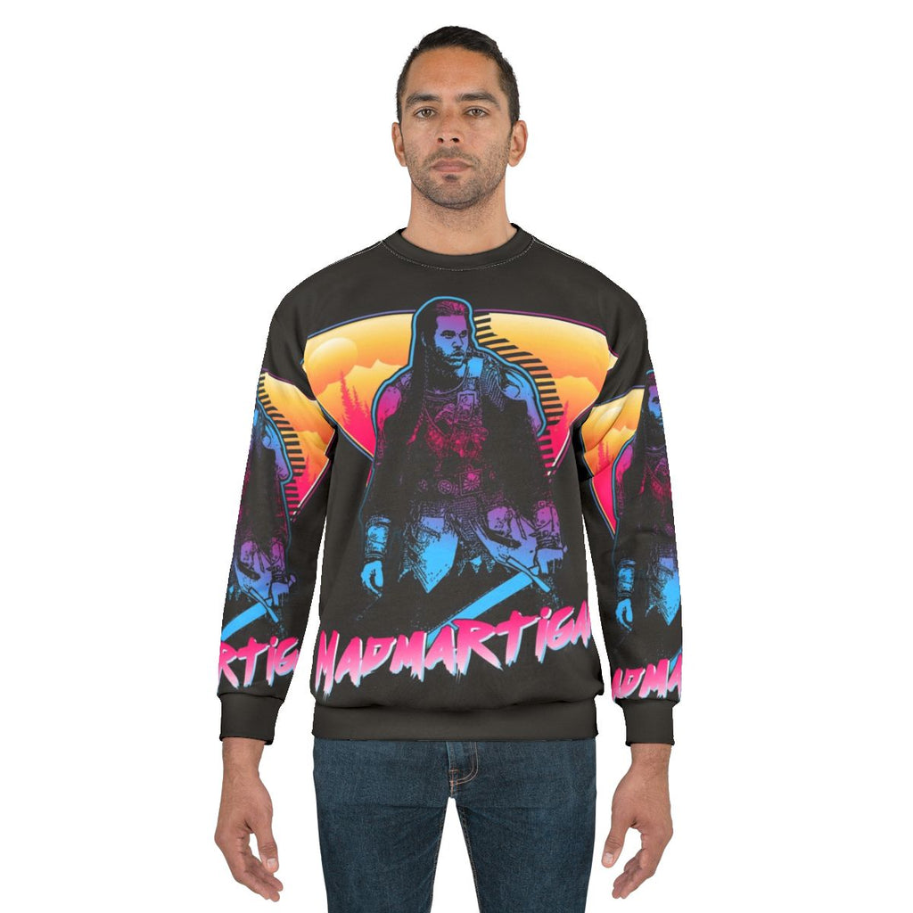 Madmartigan Outrun Style Sweatshirt - Willow Movie Fan Art