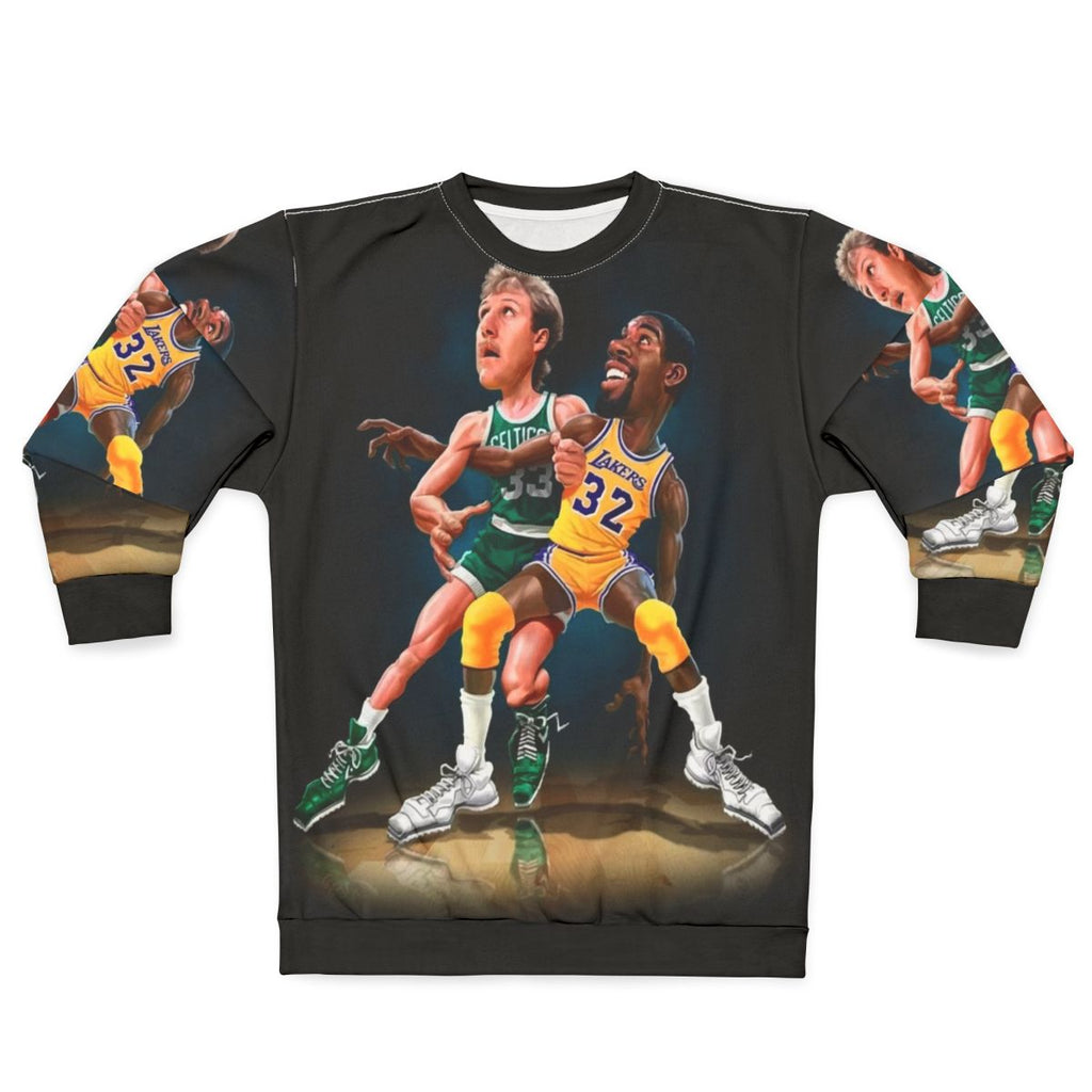 Magic vs Bird Sweatshirt - Iconic Basketball Rivalry Design
