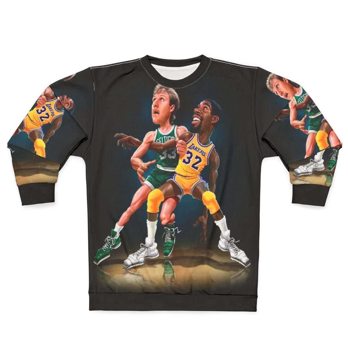 Magic vs Bird Sweatshirt - Iconic Basketball Rivalry Design
