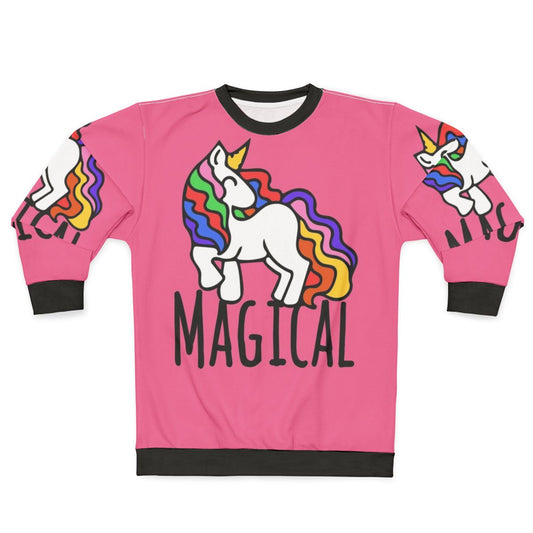 Magical unicorn sweatshirt with a whimsical design
