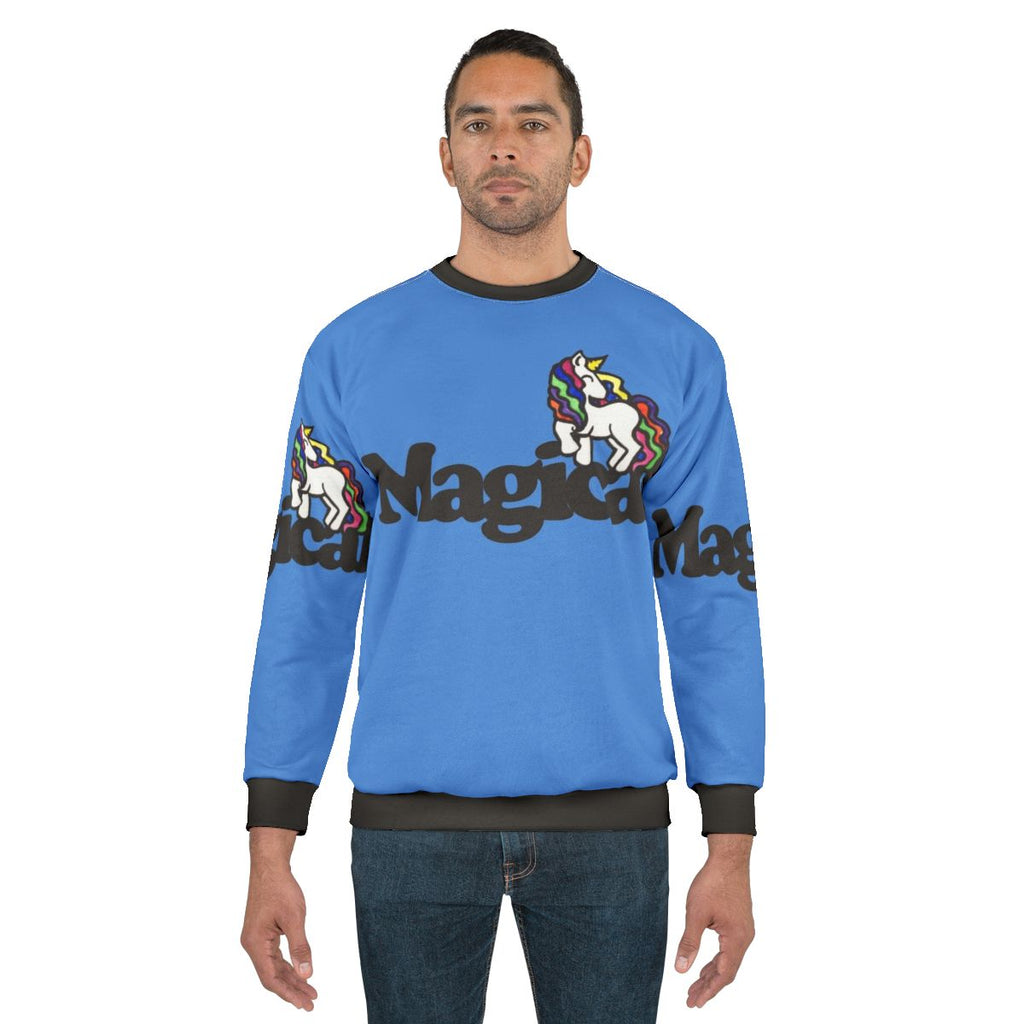 Magical unicorn sweatshirt with rainbow design
