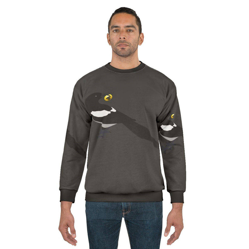 Legendary Magpie Sweatshirt - Colorful Abstract Bird Art Design
