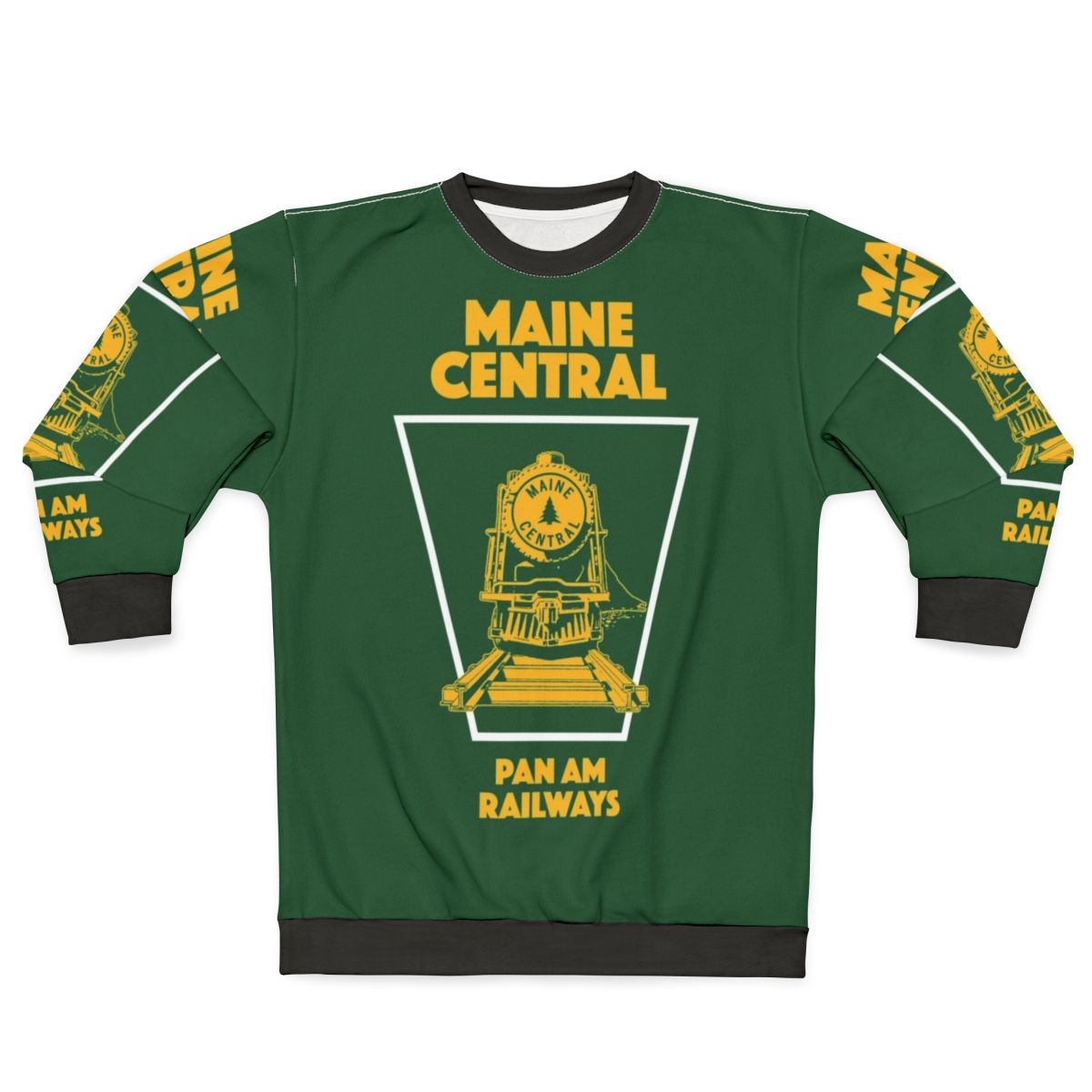 Vintage Maine Central Railroad Train Emblem Sweatshirt