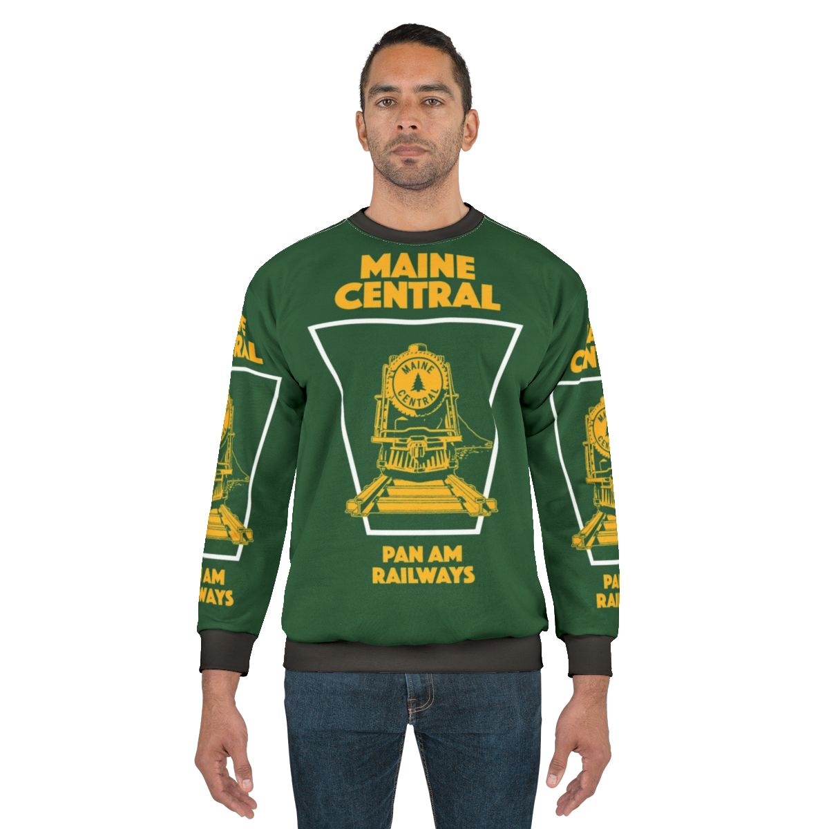 Vintage Maine Central Railroad Train Emblem Sweatshirt