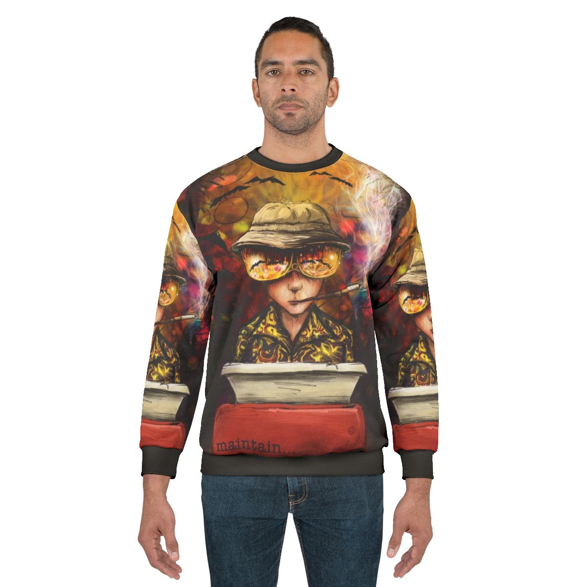 Maintain Sweatshirt with Hunter S. Thompson inspired design