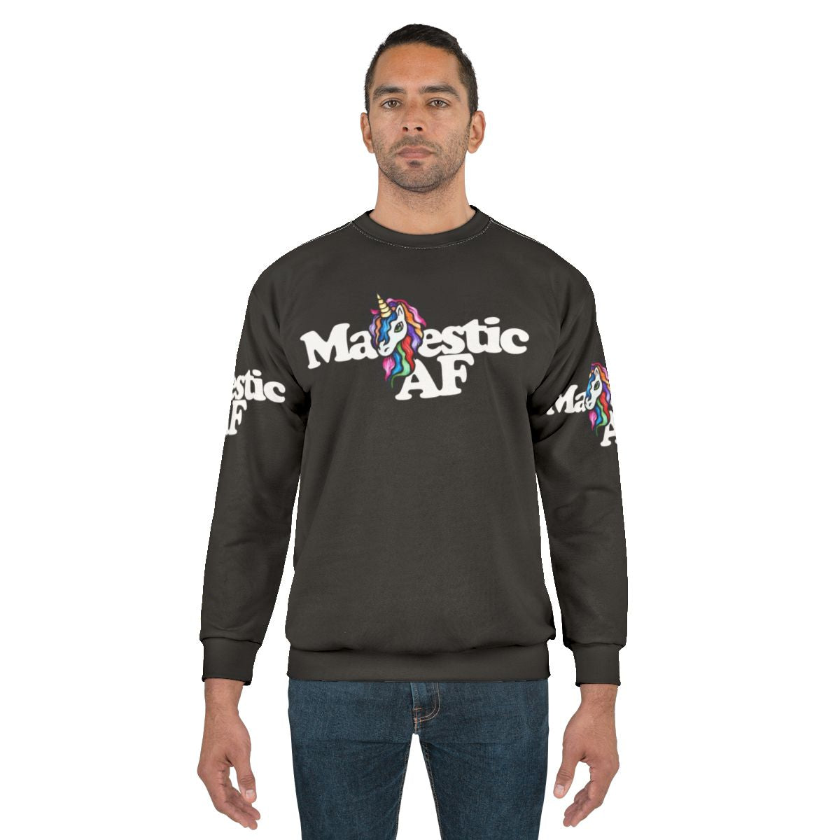 Majestic AF Retro Unicorn Sweatshirt